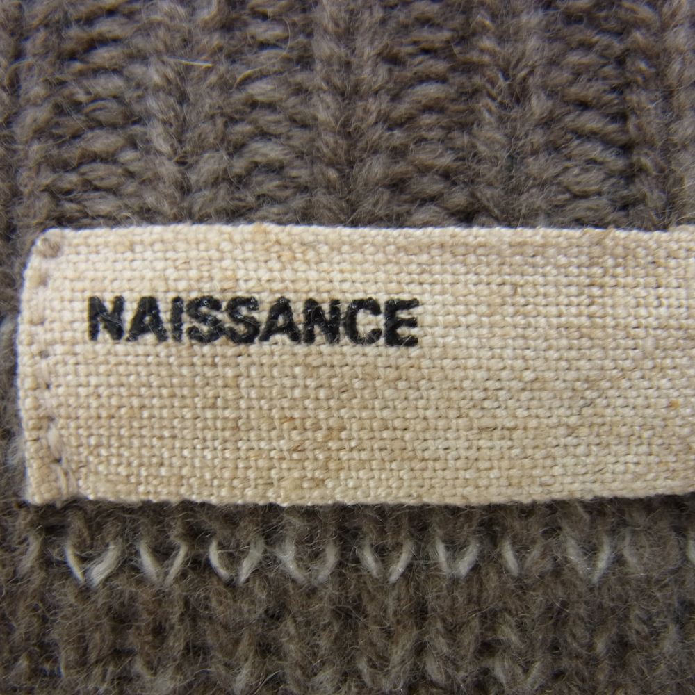 ネサーンス 17A-NSA-KN-06 TRELLIS PATTERN KNIT トレリス パターン ニット ジャカードニット チャコール系 M【新古品】【未使用】【中古】