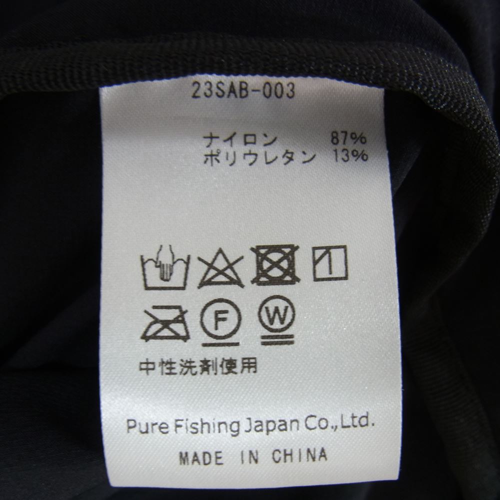 アブ ガルシア 23SAB-003 WATER RESISTANT POCKETABLE JACKET 撥水 ストレッチ ナイロン ポケッタブル ジャケット ブラック系 L【極上美品】【中古】