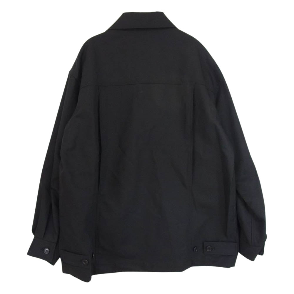 ユハ 10170203 ファティーグ ミリタリー ポケット シャツ ジャケット ブラック系 3【新古品】【未使用】【中古】