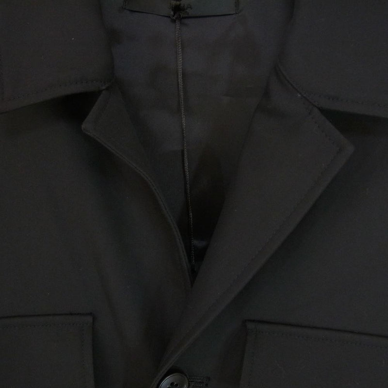 ユハ 10170203 ファティーグ ミリタリー ポケット シャツ ジャケット ブラック系 3【新古品】【未使用】【中古】