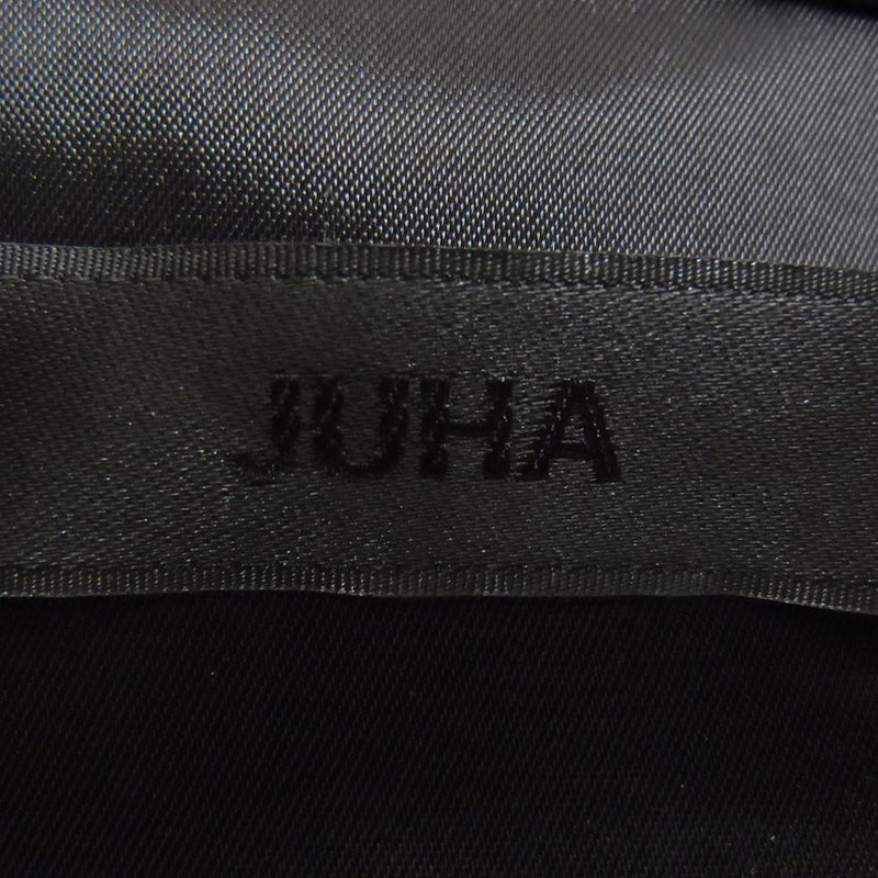 ユハ 10170203 ファティーグ ミリタリー ポケット シャツ ジャケット ブラック  ブラック系 4【新古品】【未使用】【中古】