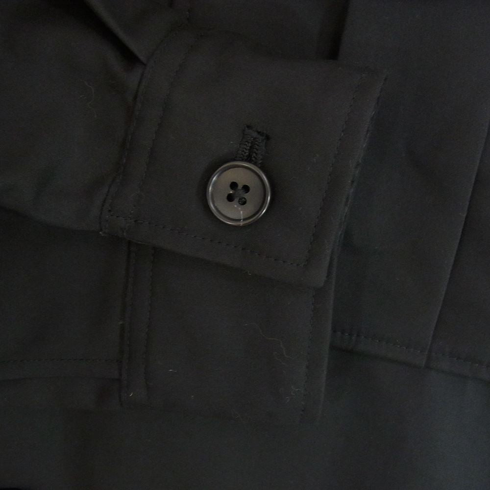 ユハ 10170203 ファティーグ ミリタリー ポケット シャツ ジャケット ブラック  ブラック系 4【新古品】【未使用】【中古】