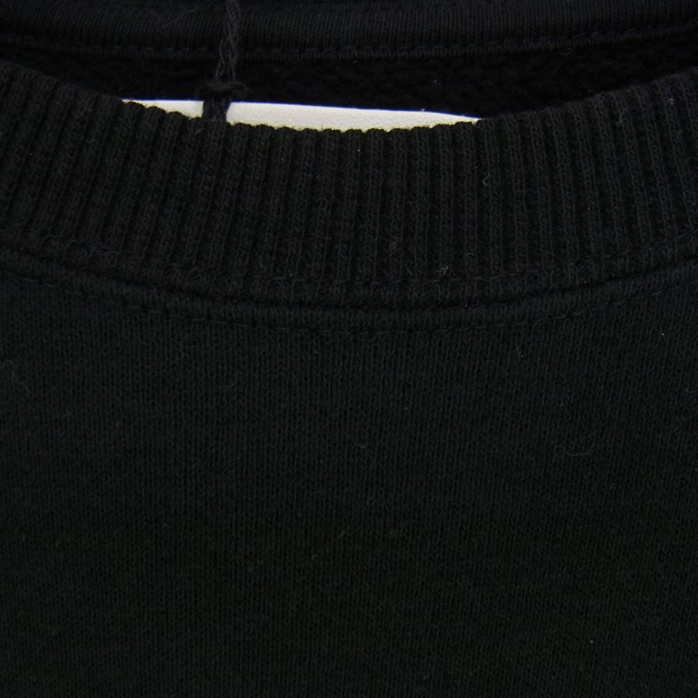 MINEDENIM マインデニム 21AW MND-21AW0P003-17-022 × OLD PARK オールドパーク Denim Shirt Crew neck デニムチェックシャツ切替 クルーネック スウェット ブラック系 3【新古品】【未使用】【中古】