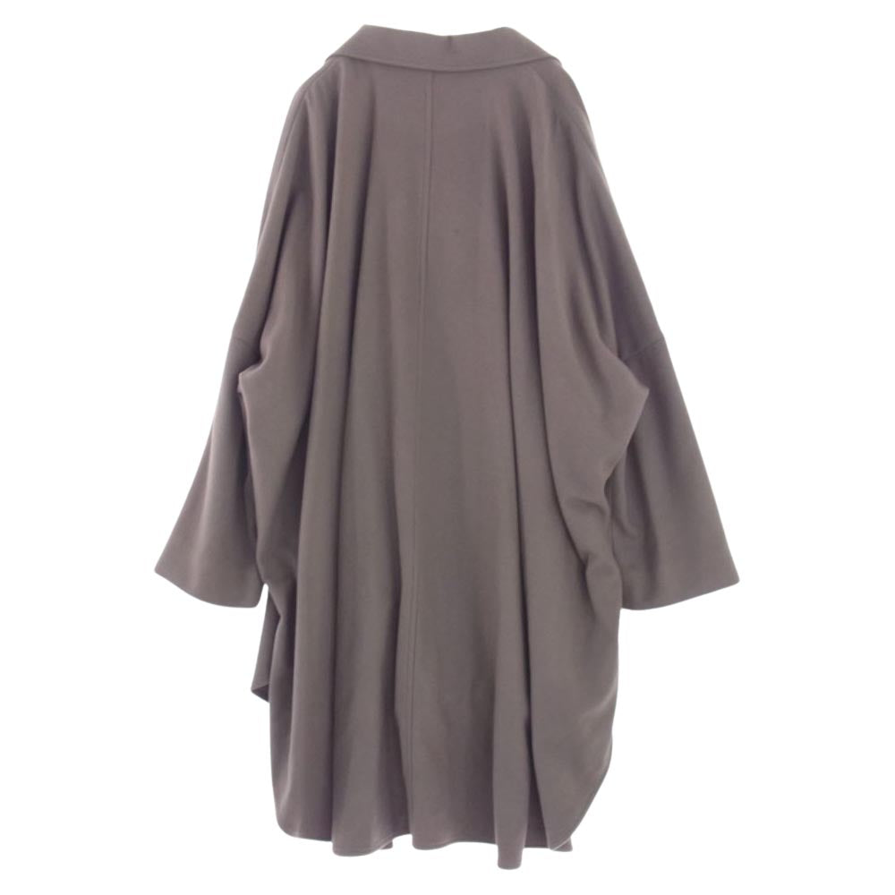 ユハ 21AW 10140104 OVERSIZED PONCHO COAT オーバーサイズ ポンチョ コート ベージュ ベージュ系 F【新古品】【未使用】【中古】
