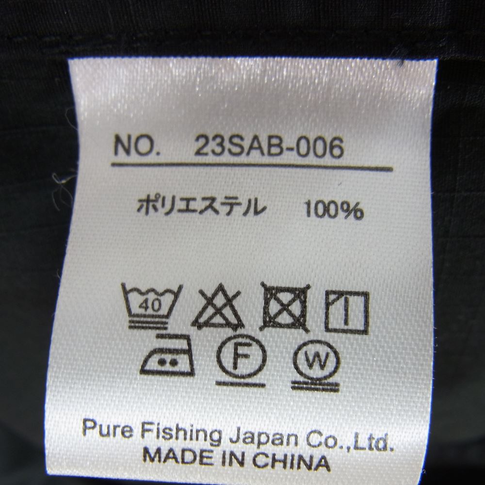 アブ ガルシア 23SAB-006 Big Pocket Hoodie Jacket  ビッグポケット フーディー ジャケット ブラック系 L【新古品】【未使用】【中古】