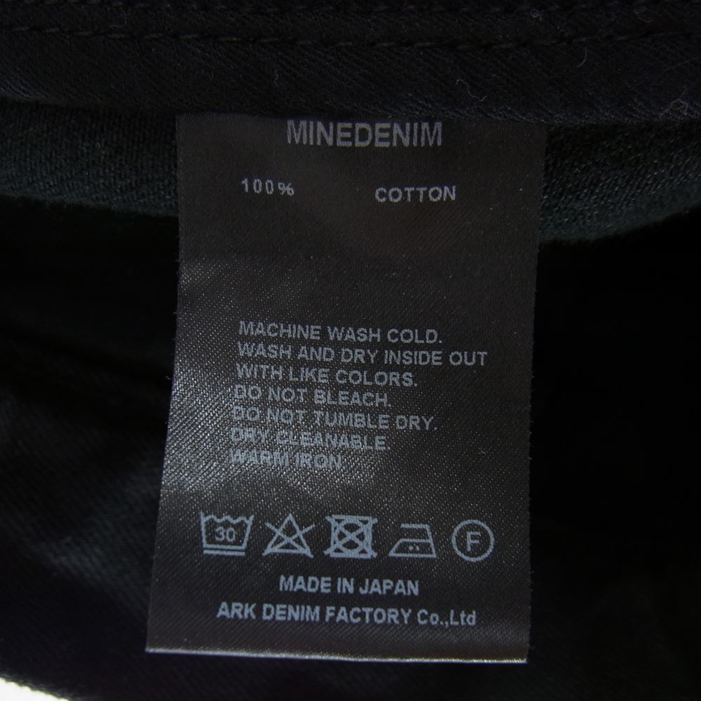 MINEDENIM マインデニム YWMND02-99-322 WTNB.Wide Work PS ワイド デニム パンツ ブラック系 32【極上美品】【中古】