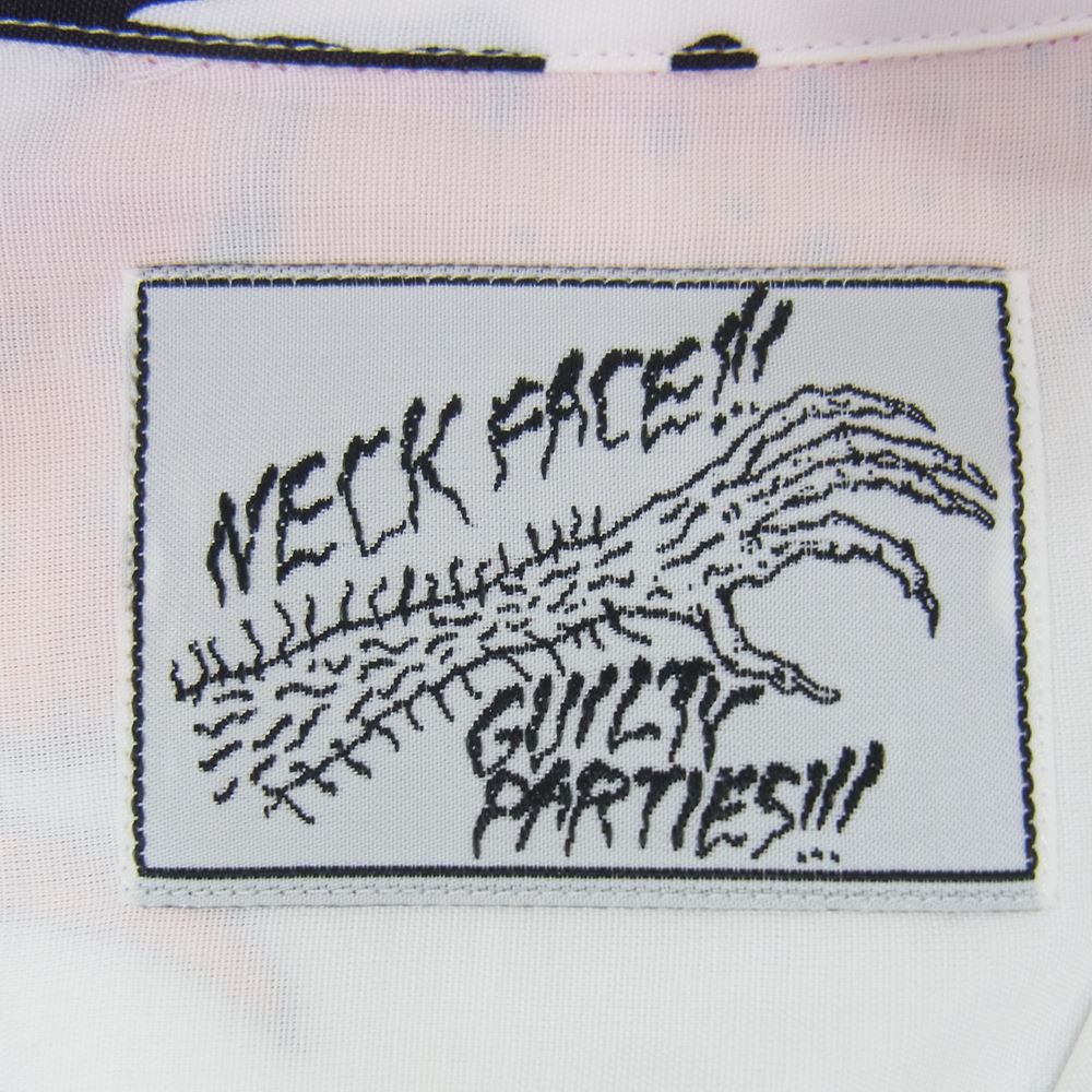 WACKO MARIA ワコマリア 21AW NECKFACE-WM-HI13-A NECK FACE HAWAIIAN SHIRT TYPE 4 ハワイアン レーヨン アロハ 半袖 シャツ ホワイト系 L【新古品】【未使用】【中古】