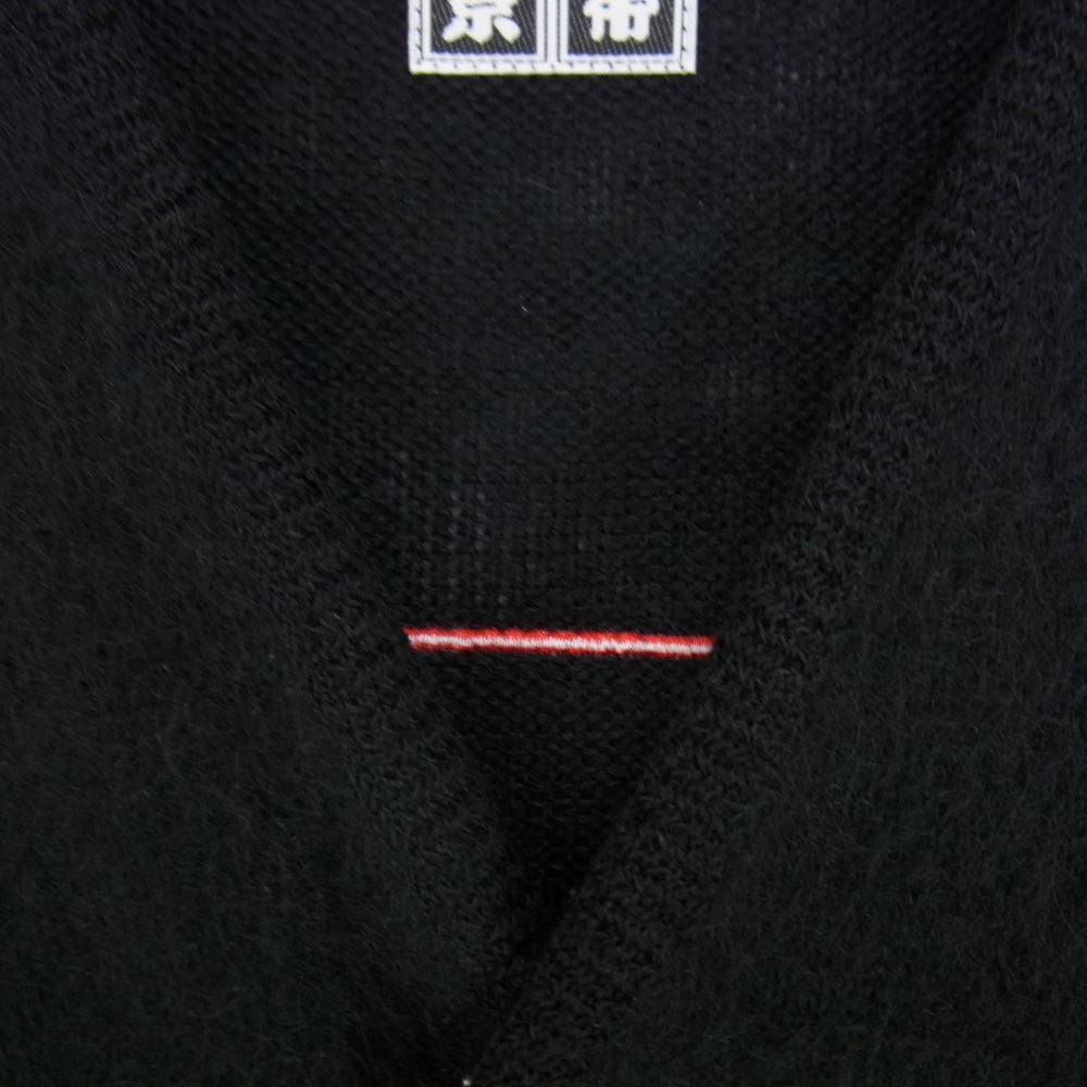 WACKO MARIA ワコマリア 22AW BEP-WM-KN01 × BlackEyePatch ブラックアイパッチ MOHAIR CARDIGAN モヘア ロゴ カーディガン ブラック系 XL【新古品】【未使用】【中古】