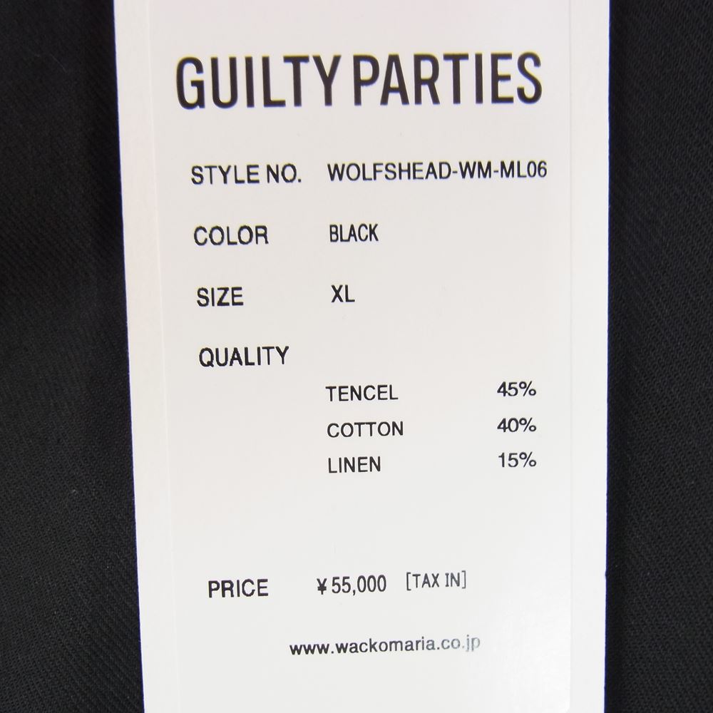 WACKO MARIA ワコマリア 21AW WOLFSHEAD-WM-ML06 WOLF'S HEAD ウルフズヘッド VIETNAM JACKET ベトナム ジャケット ブラック系 XL【中古】