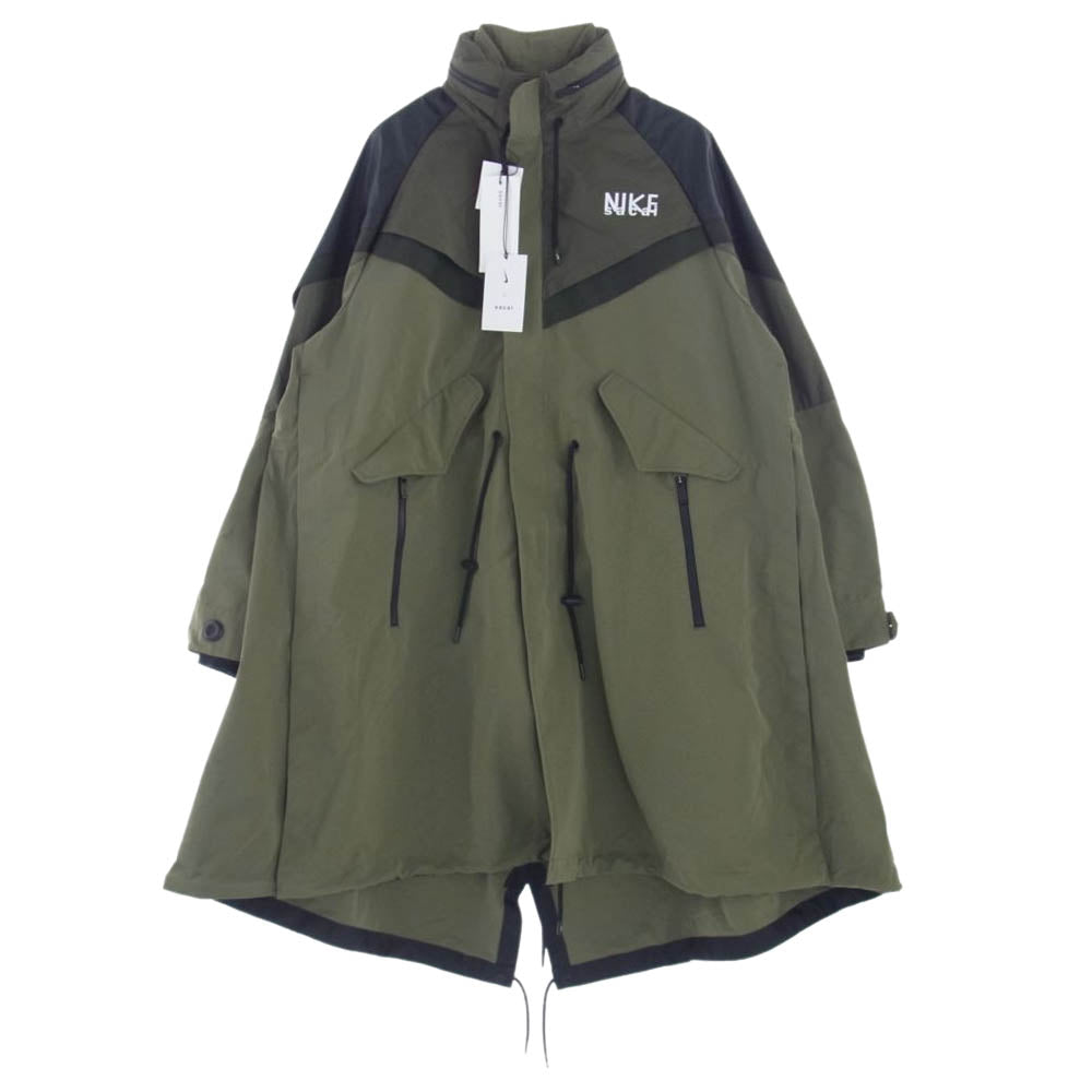 Sacai サカイ 22AW 22-03100M × NIKE ナイキ Trench Jacket トレンチ ジャケット コート カーキ系【極上美品】【中古】