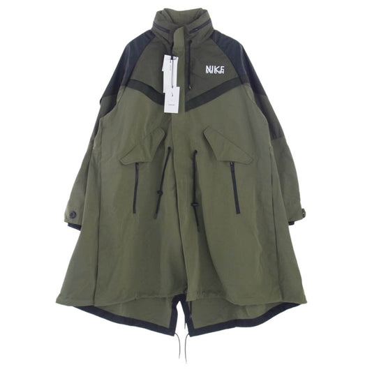 Sacai サカイ 22AW 22-03100M × NIKE ナイキ Trench Jacket トレンチ ジャケット コート カーキ系【極上美品】【中古】