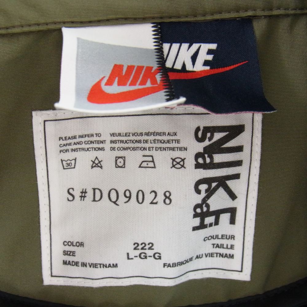 Sacai サカイ 22AW 22-03100M × NIKE ナイキ Trench Jacket トレンチ ジャケット コート カーキ系【極上美品】【中古】
