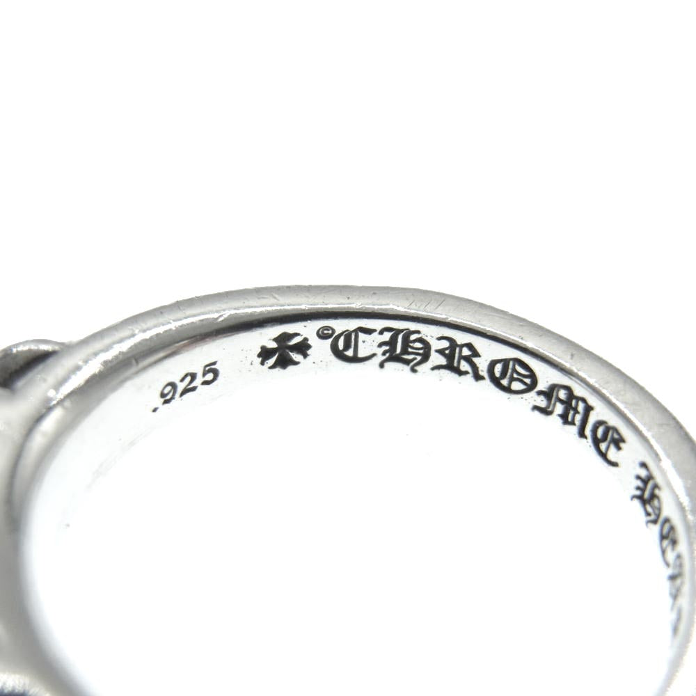CHROME HEARTS クロムハーツ（原本無） BABY CLASSIC ベイビー クラシック フローラル クロス リング シルバー系 9号【中古】