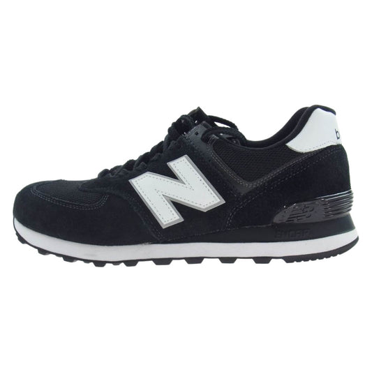 NEW BALANCE ニューバランス ML574EE2 ローカット スニーカー ブラック系 ホワイト系 27.5cm【極上美品】【中古】