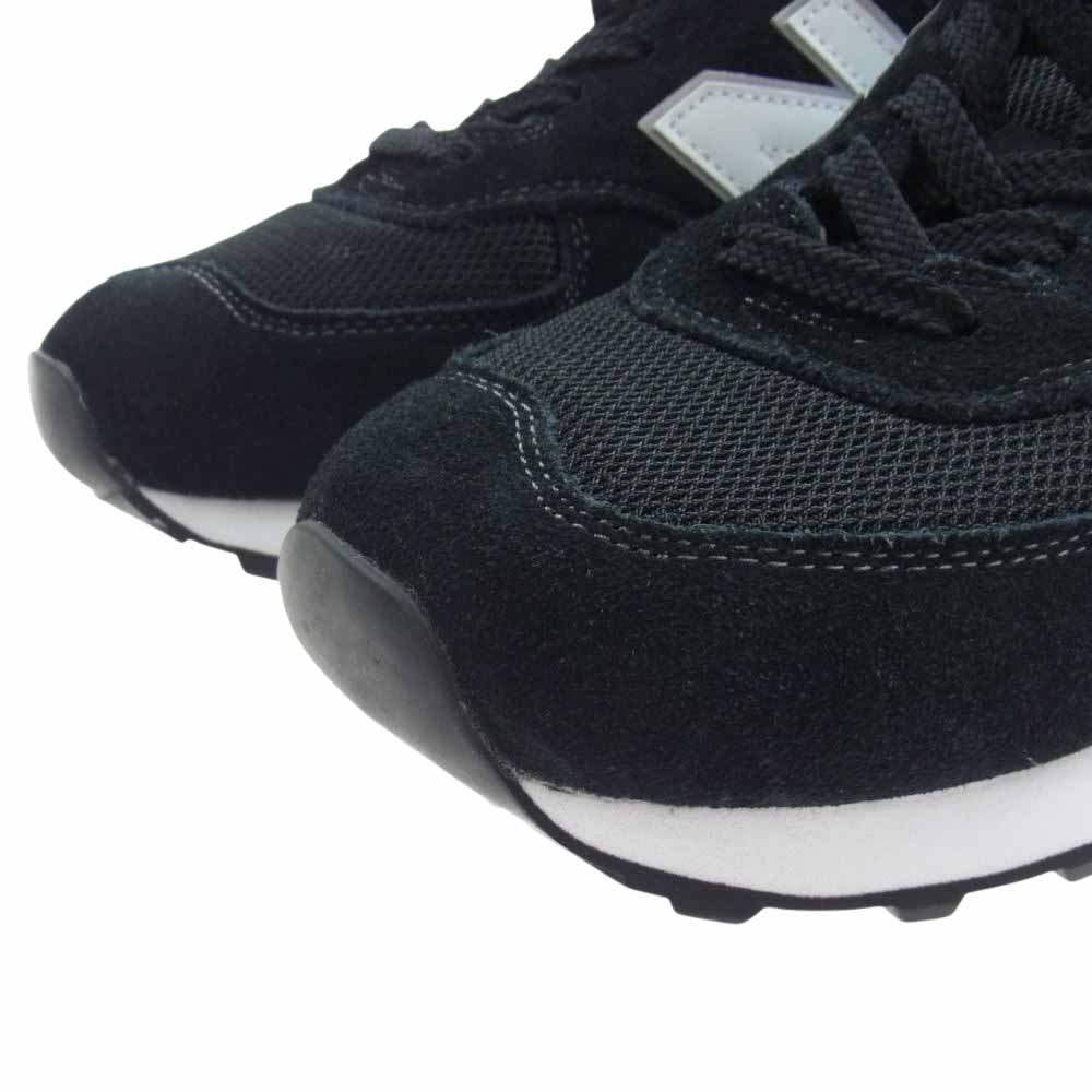 NEW BALANCE ニューバランス ML574EE2 ローカット スニーカー ブラック系 ホワイト系 27.5cm【極上美品】【中古】