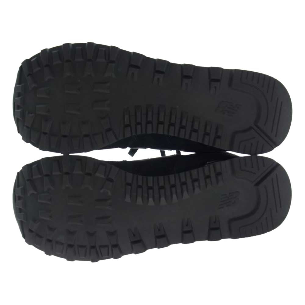 NEW BALANCE ニューバランス ML574EE2 ローカット スニーカー ブラック系 ホワイト系 27.5cm【極上美品】【中古】