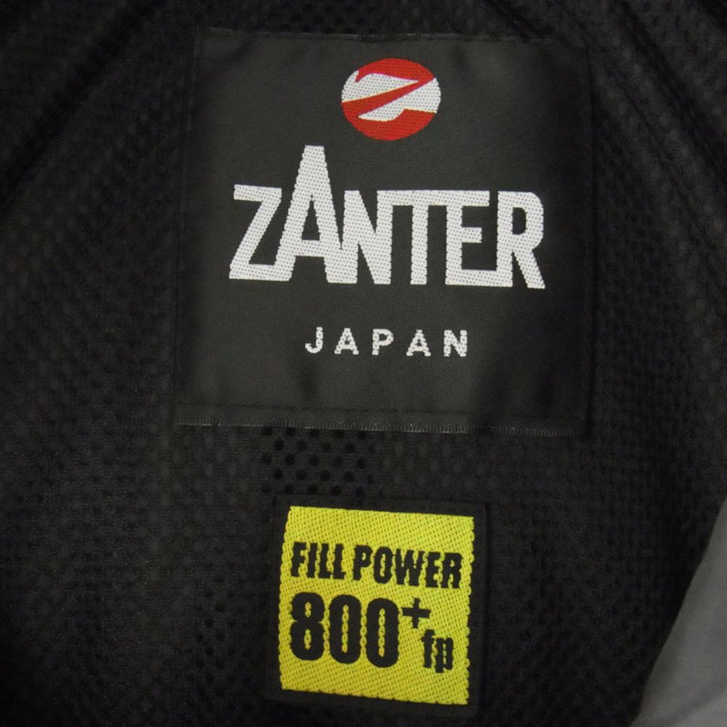 ザンタージャパン ZANTER JAPAN ダウンジャケット 6720021 ORIGINAL DOWN オリジナル ダウンジャケット ブラック系 L【新古品】【未使用】約79cm裄丈