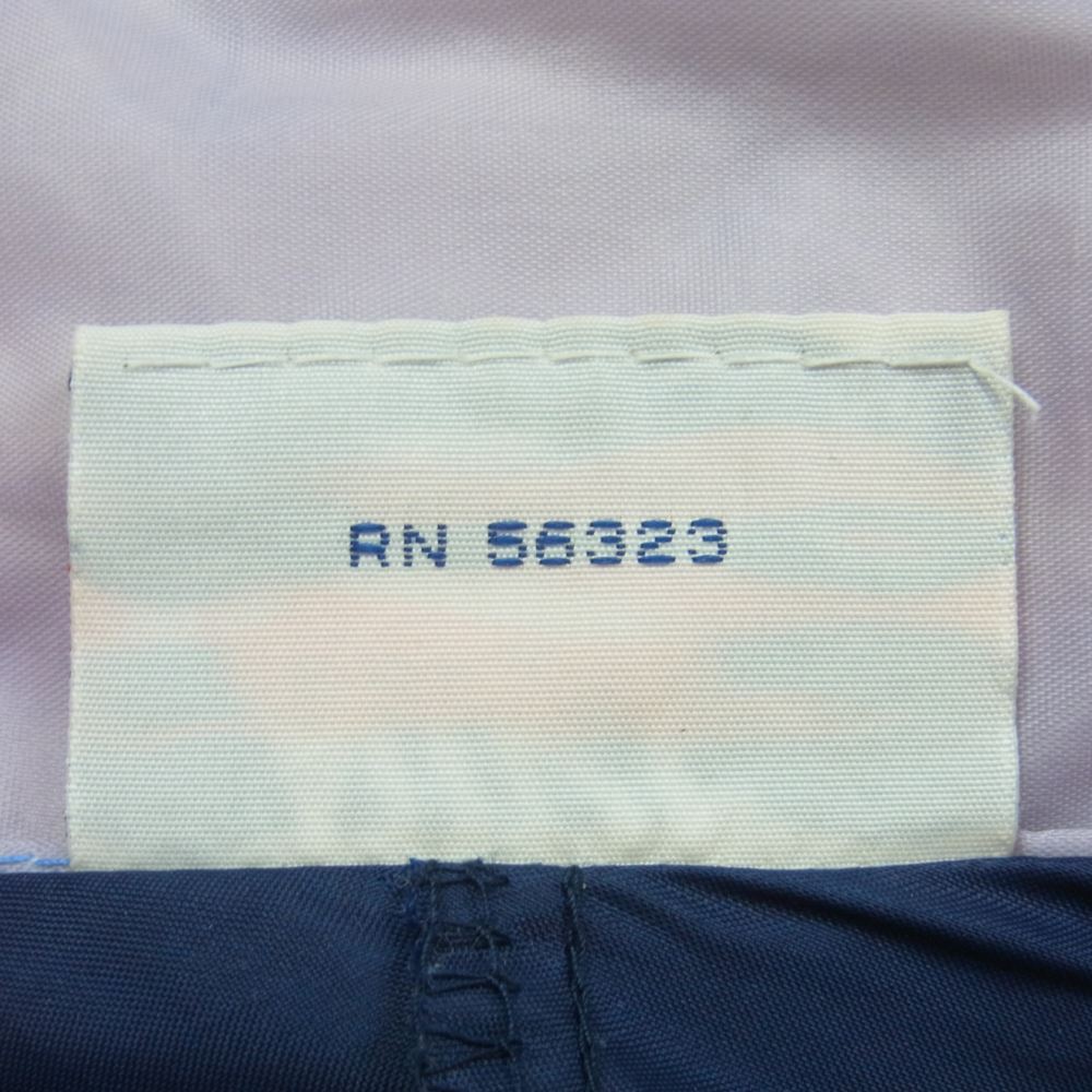 NIKE ナイキ アメリカ製 ヴィンテージ 70s前期 オレンジタグ 風車ロゴ ゴツナイキフード付き ウィンドブレーカー アノラック パーカー ナイロン ジャケット ネイビー系 ライトパープル系【中古】