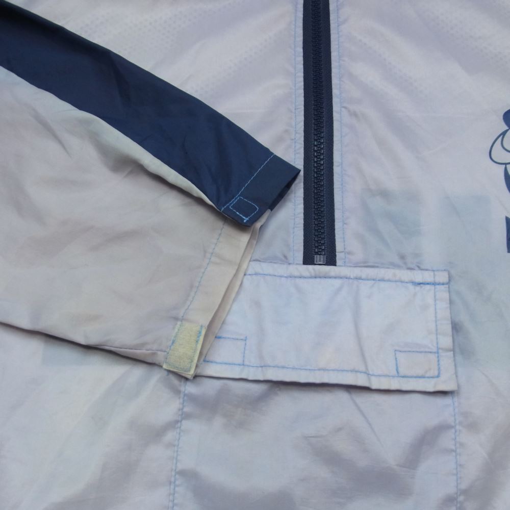 NIKE ナイキ アメリカ製 ヴィンテージ 70s前期 オレンジタグ 風車ロゴ ゴツナイキフード付き ウィンドブレーカー アノラック パーカー ナイロン ジャケット ネイビー系 ライトパープル系【中古】