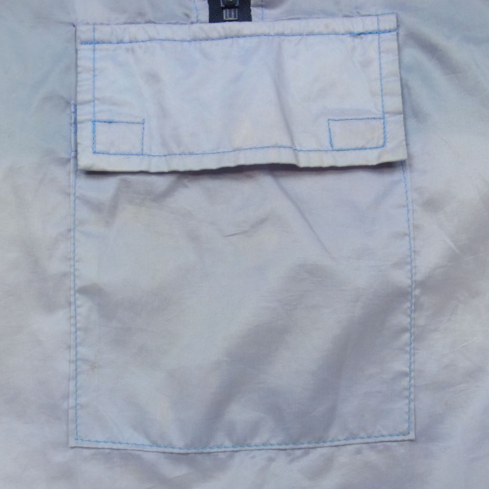 NIKE ナイキ アメリカ製 ヴィンテージ 70s前期 オレンジタグ 風車ロゴ ゴツナイキフード付き ウィンドブレーカー アノラック パーカー ナイロン ジャケット ネイビー系 ライトパープル系【中古】