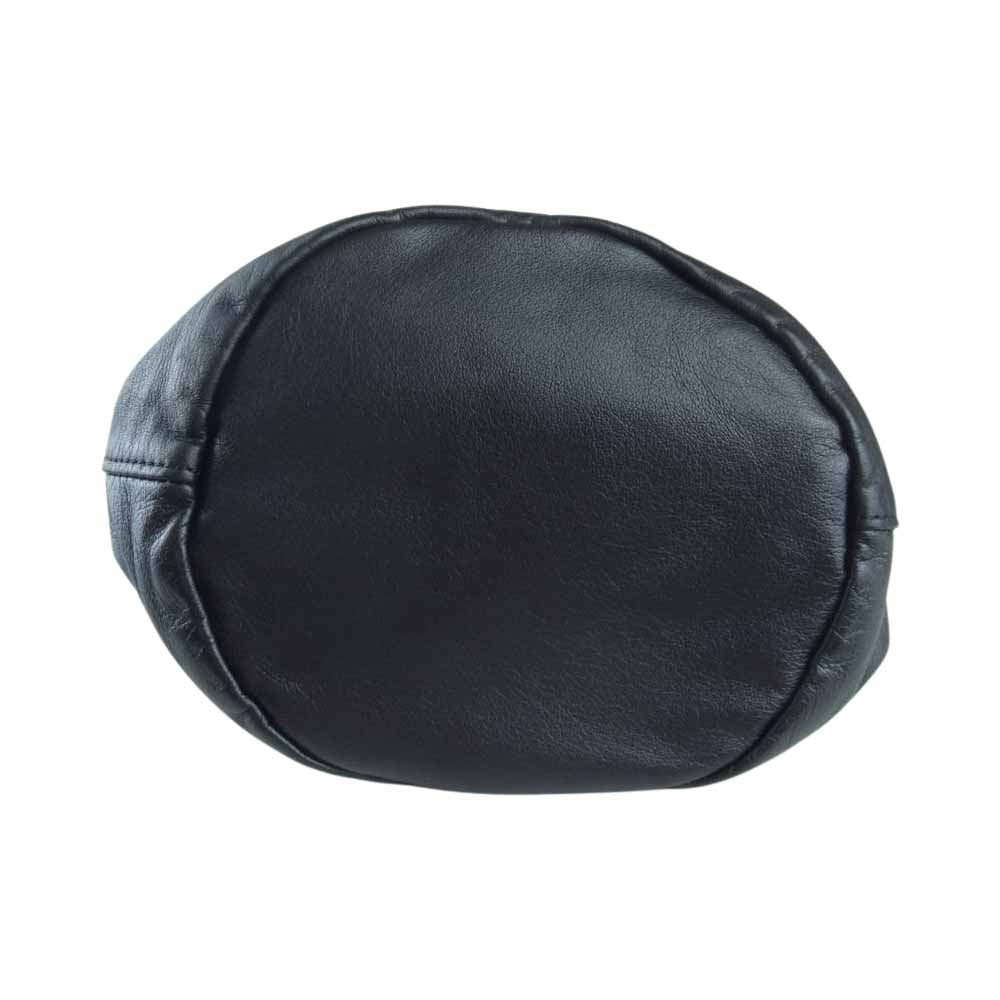 Scye サイ SOFT LEATHER DRAWSTRING BAG レザー 巾着 バッグ ブラック系【中古】