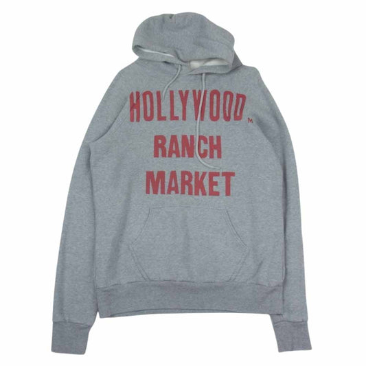 HOLLYWOOD RANCH MARKET ハリウッドランチマーケット プリント プルオーバー パーカー グレー系 L【中古】