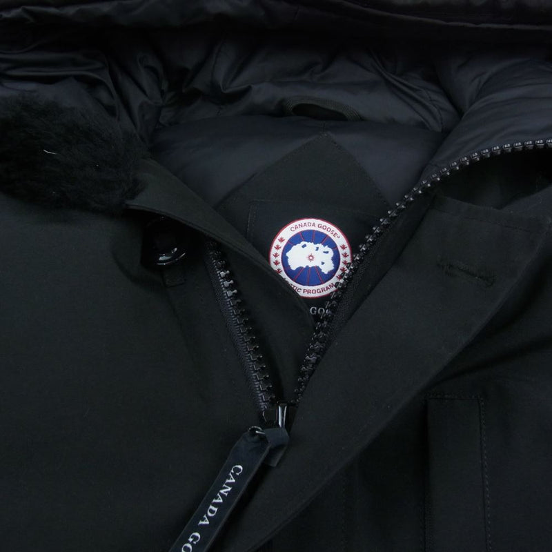 CANADA GOOSE カナダグース 3438JM R 国内正規品 グリフィンタグ JASPER PARKA ジャスパー パーカ ファーフード ダウンジャケット ブラック系 S【中古】