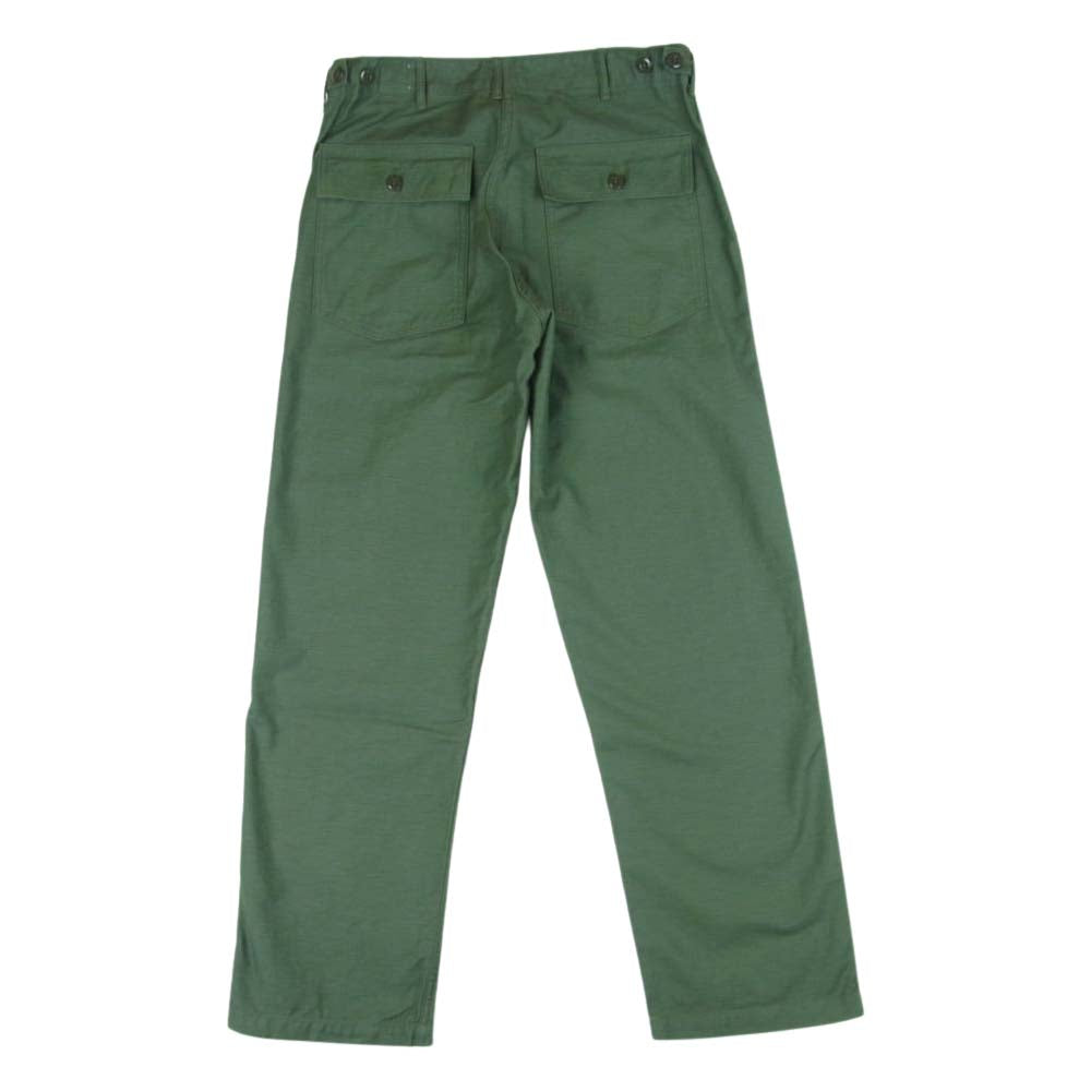 orSlow オアスロウ コットン ベイカー パンツ 日本製 カーキ系 M【極上美品】【中古】