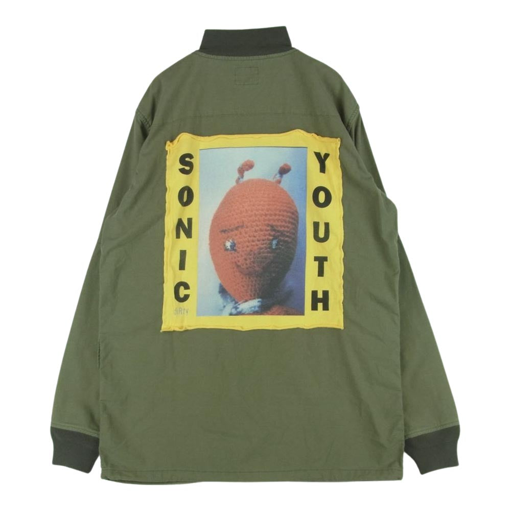 HYSTERIC GLAMOUR ヒステリックグラマー 20SS 02201AB15 野口強 SONIC YOUTH リメイク パッチ フィールド ミリタリー ジャケット カーキ系 S【美品】【中古】