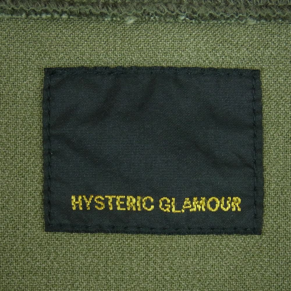 HYSTERIC GLAMOUR ヒステリックグラマー 20SS 02201AB15 野口強 SONIC YOUTH リメイク パッチ フィールド ミリタリー ジャケット カーキ系 S【美品】【中古】
