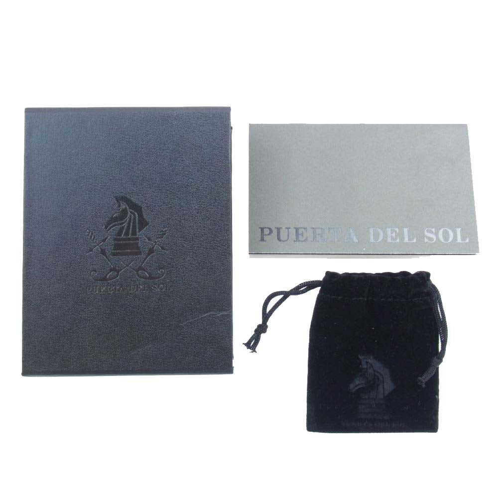PUERTA DEL SOL プエルタデルソル R447BKD BKSA BKBKD ブラック スカル リング シルバー950 ブラックコーティング  ブラック系 19号【中古】