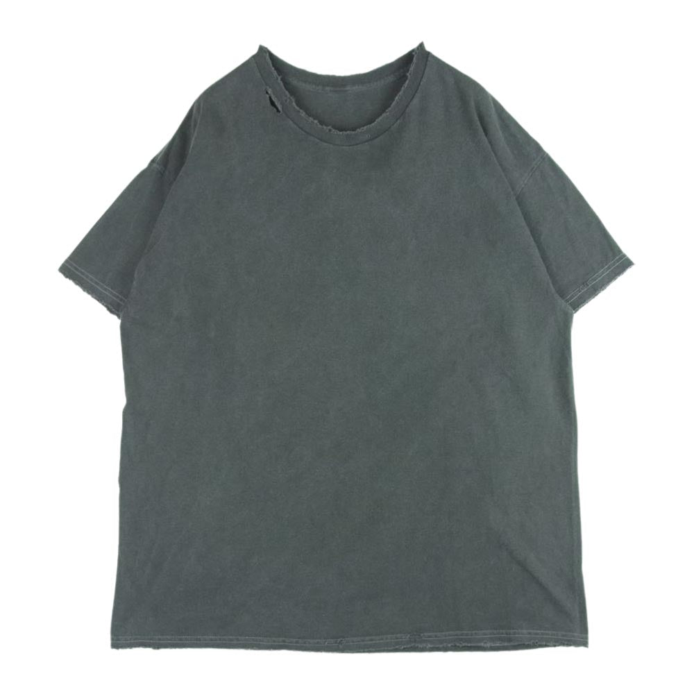 アンセルム USED加工 ダメージ加工 半袖 Tシャツ ホンジュラス製 グレー系【中古】