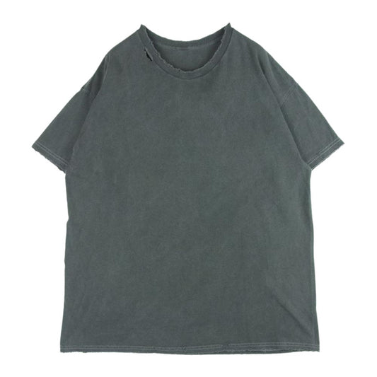 アンセルム USED加工 ダメージ加工 半袖 Tシャツ ホンジュラス製 グレー系【中古】
