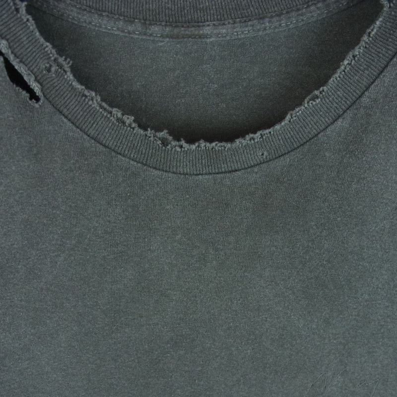 アンセルム USED加工 ダメージ加工 半袖 Tシャツ ホンジュラス製 グレー系【中古】