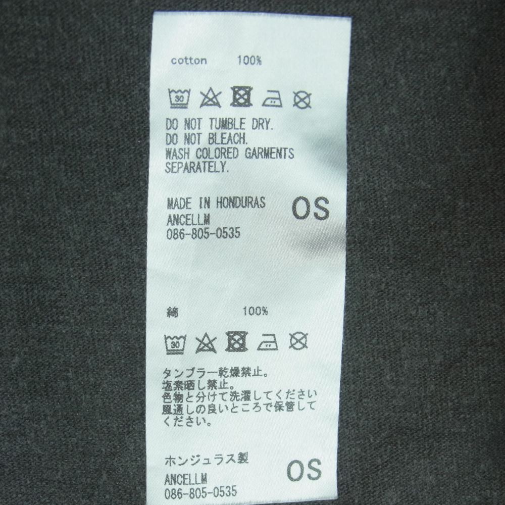 アンセルム USED加工 ダメージ加工 半袖 Tシャツ ホンジュラス製 グレー系【中古】
