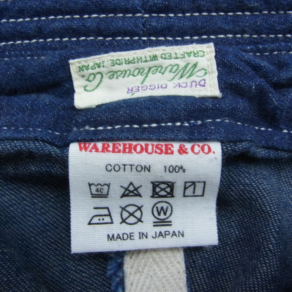WAREHOUSE ウエアハウス Lot 5200 DENIM ARMY HAT インディゴ デニム