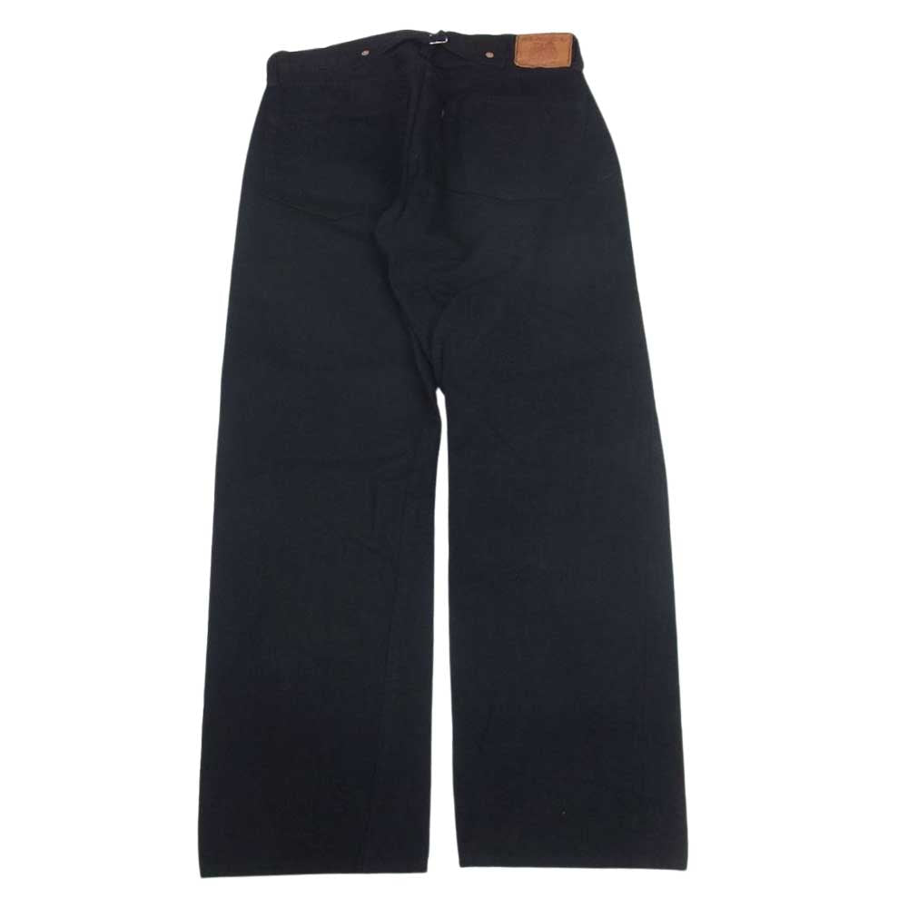 TCBジーンズ セルビッチ ブラック デニム パンツ ブラック系 32【中古】