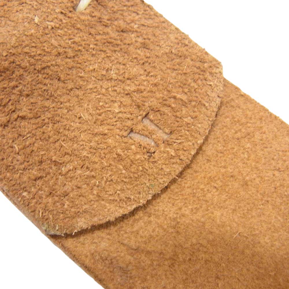 WAREHOUSE ウエアハウス SUEDE W RING BELT スエード ダブルリング ベルト ブラウン系 M【中古】