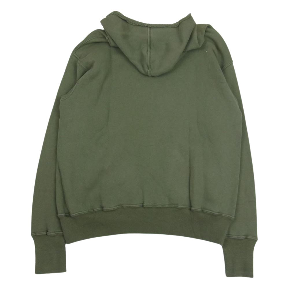 WAREHOUSE ウエアハウス 20AW Lot 453 セパレート ポケット セットイン フード スウェット パーカー カーキ系 40【中古】