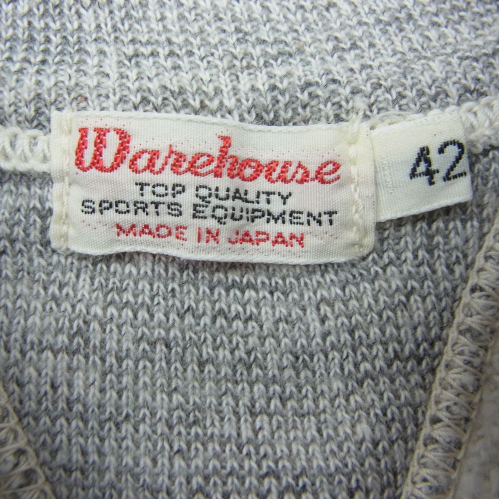 WAREHOUSE ウエアハウス 21AW Lot.404 FREEDOM フリーダム クルーネック 両Ｖ 無地 スウェット  グレー系 42【中古】