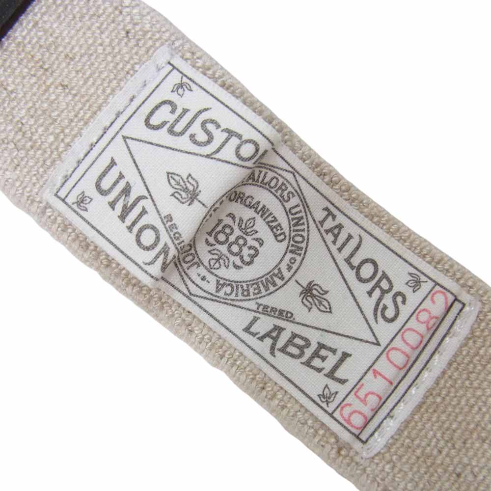 The REAL McCOY'S ザリアルマッコイズ DOUBLE DIAMOND LINEN SUSPENDER リネン サスペンダー オフホワイト系【中古】
