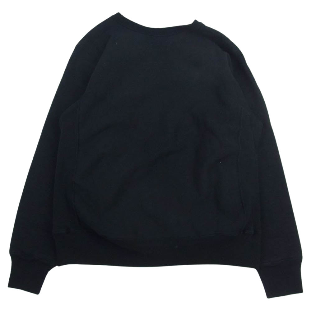 WAREHOUSE ウエアハウス 22AW Lot 483 無地 リバースウィーブ スウェット ブラック系 L【中古】