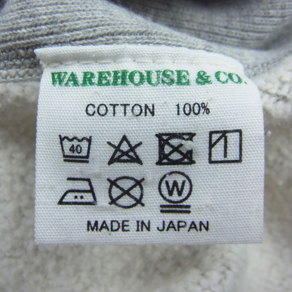 WAREHOUSE ウエアハウス 21AW Lot 486 USAFA リバースウィーブ ハーフジップ スウェットパーカー グレー系 表記サイズ無【中古】
