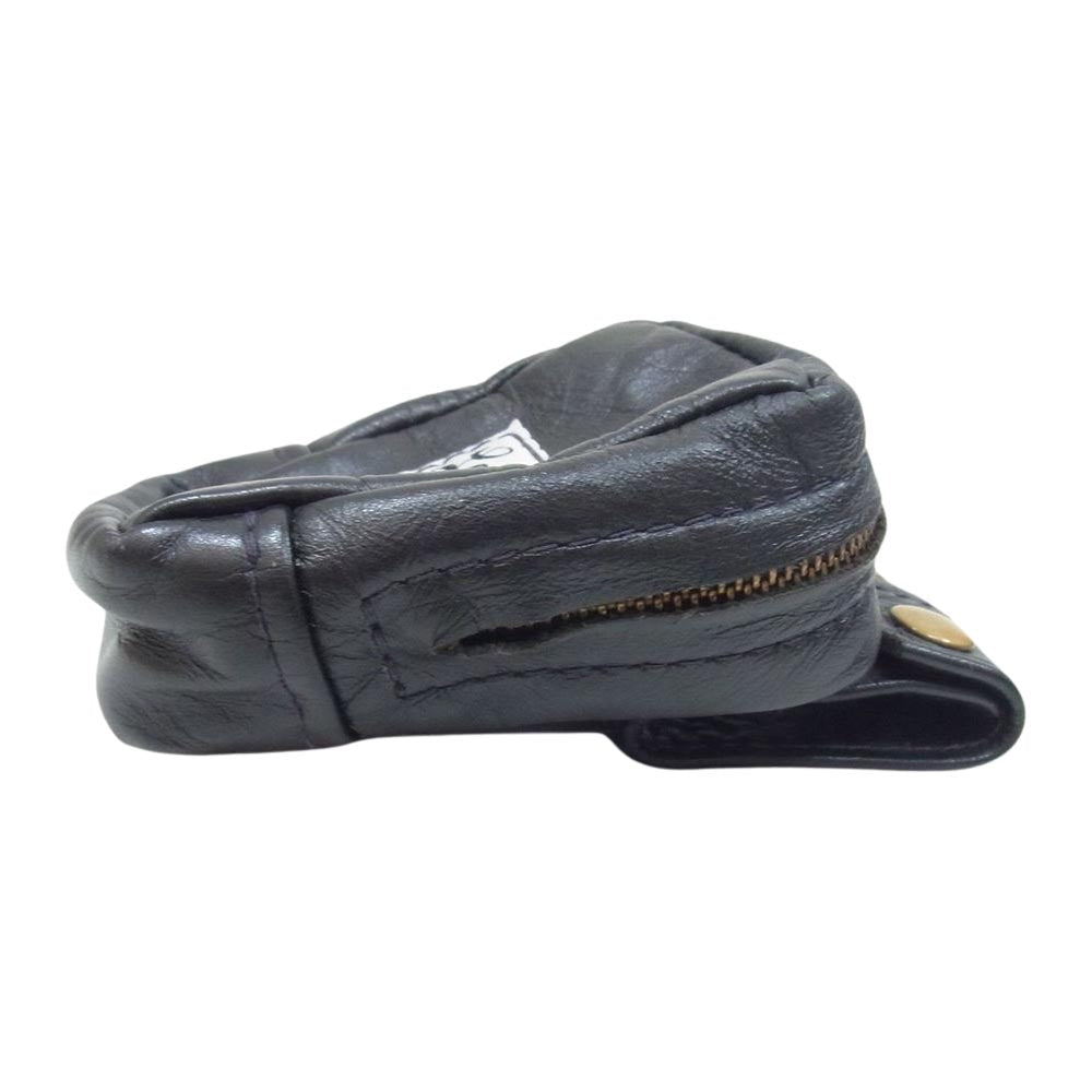LANGLITZ LEATHERS ラングリッツレザーズ レザー ハンディ ベルト バッグ タイプA ベルト ポーチ ブラック系【中古】