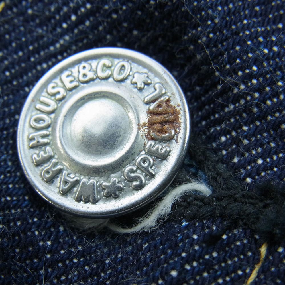 WAREHOUSE ウエアハウス Lot 2001XX(2000XX) 1947MODEL 1ST TYPE WITH BLANKET ファースト タイプ ブランケット デニム ジャケット インディゴブルー系 44【中古】