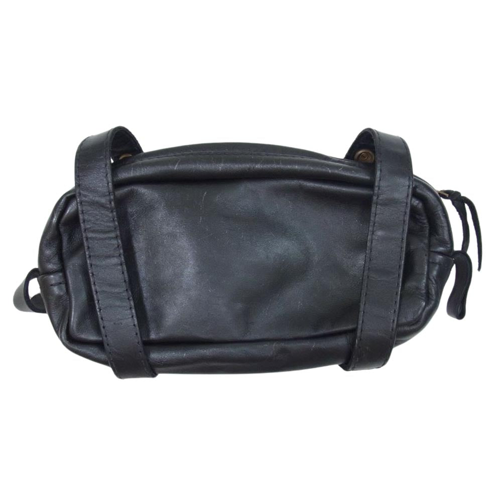 LANGLITZ LEATHERS ラングリッツレザーズ Touring Bag Double Strap ツーリング バッグ ダブルストラップ レザー ツールバッグ ポーチ ブラック系【中古】