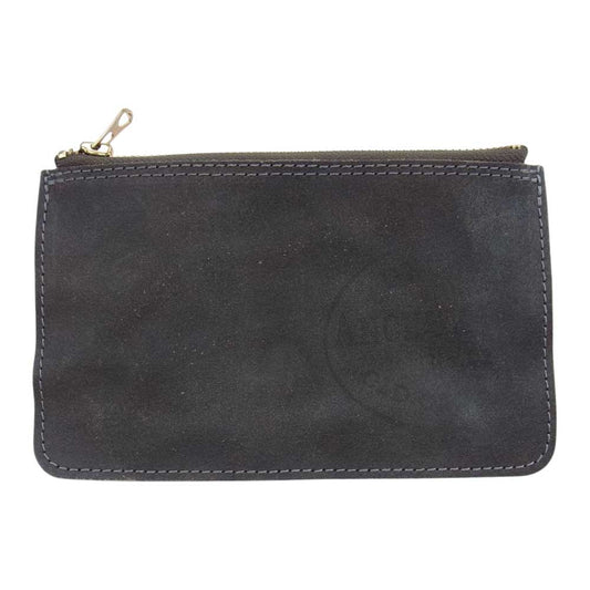 ヴァスコ レザー ポーチ グレー モスグリーン系【中古】