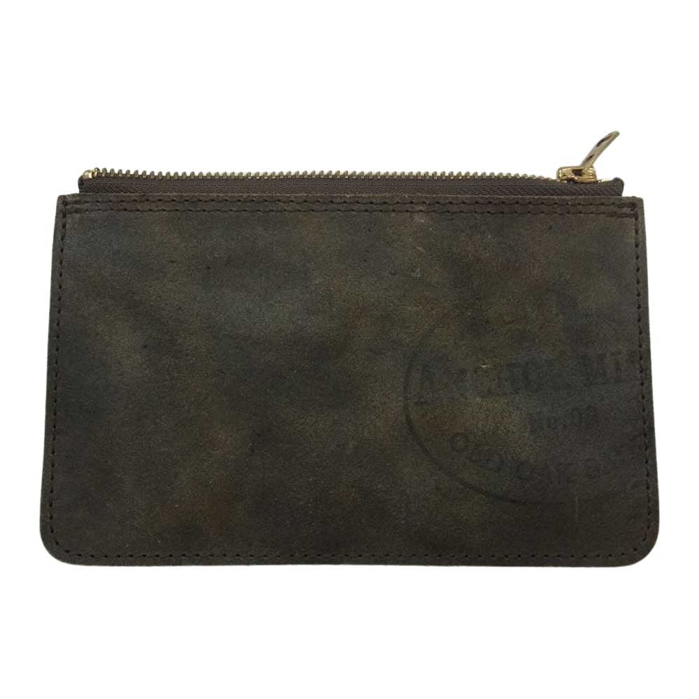 ヴァスコ レザー ポーチ カーキ系【中古】