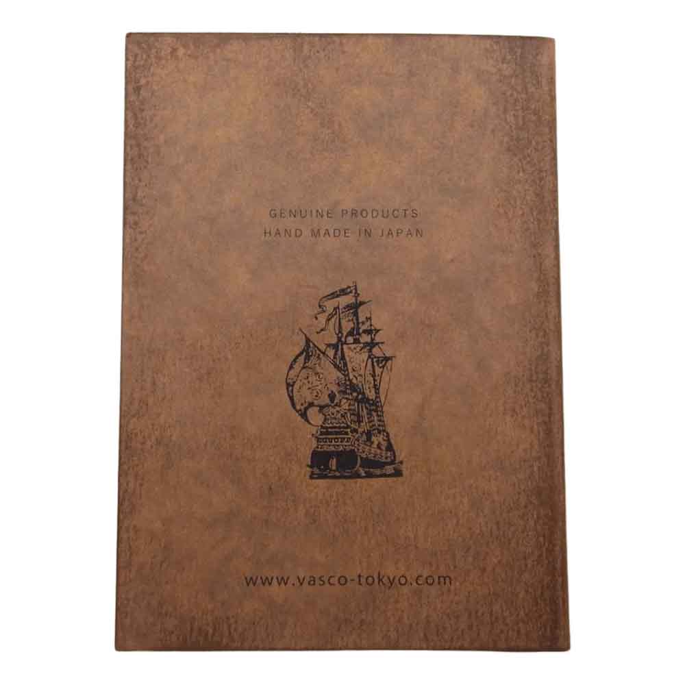 ヴァスコ ANCHORS LOGBOOK ログブック 手帳 ダイアリー レザー 二つ折り財布 ブラウン系【中古】