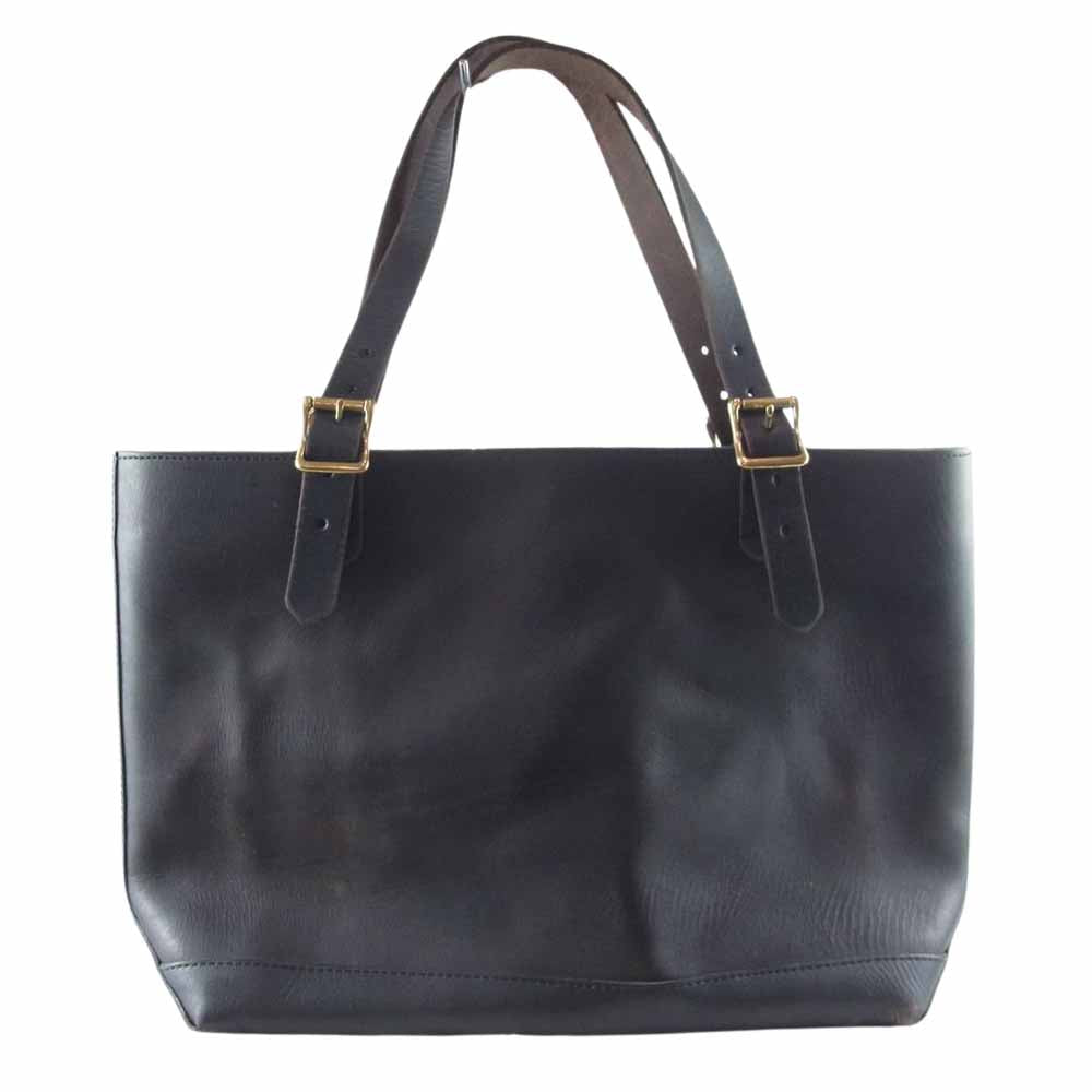 ヴァスコ LEATHER TRAVEL TOTE BAG レザー トラベル トートバッグ ブラック ダークブラウン系【中古】